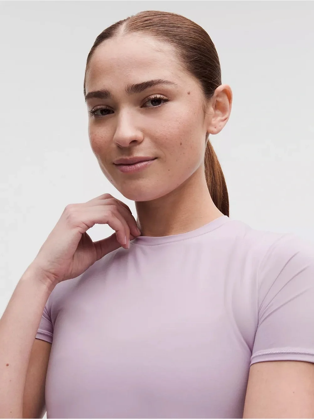 Lululemon Lavender Crewneck Short Sleeve Top - Women